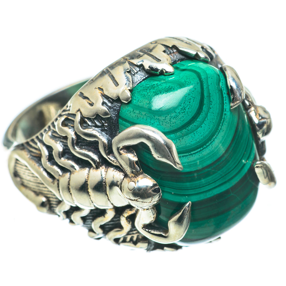 Malachite Rings handcrafted by Ana Silver Co - RING63883