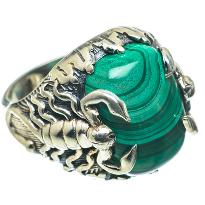 Malachite Rings handcrafted by Ana Silver Co - RING63883