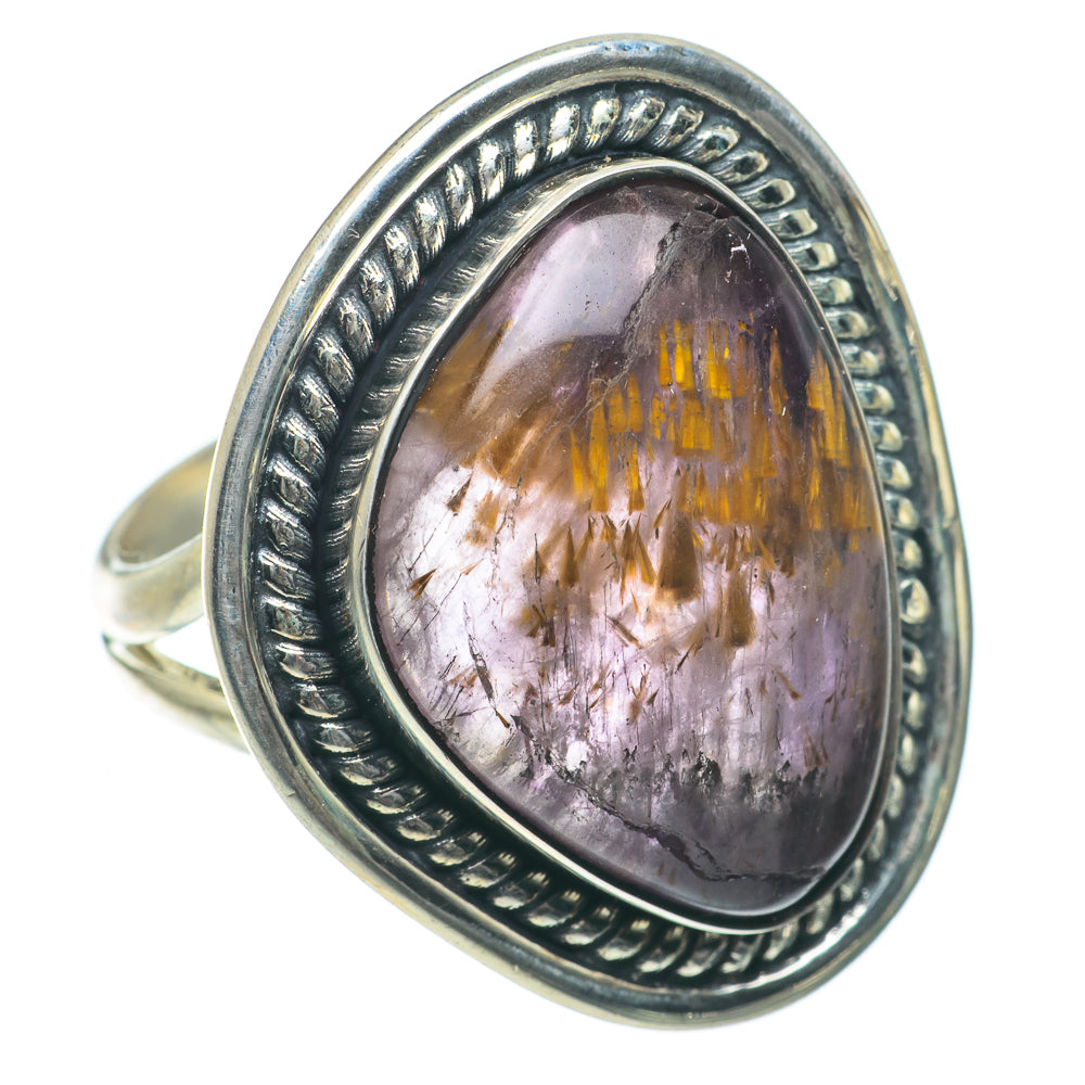 Cacoxenite Amethyst Rings handcrafted by Ana Silver Co - RING63894