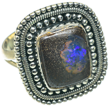 Boulder Opal Rings handcrafted by Ana Silver Co - RING63904
