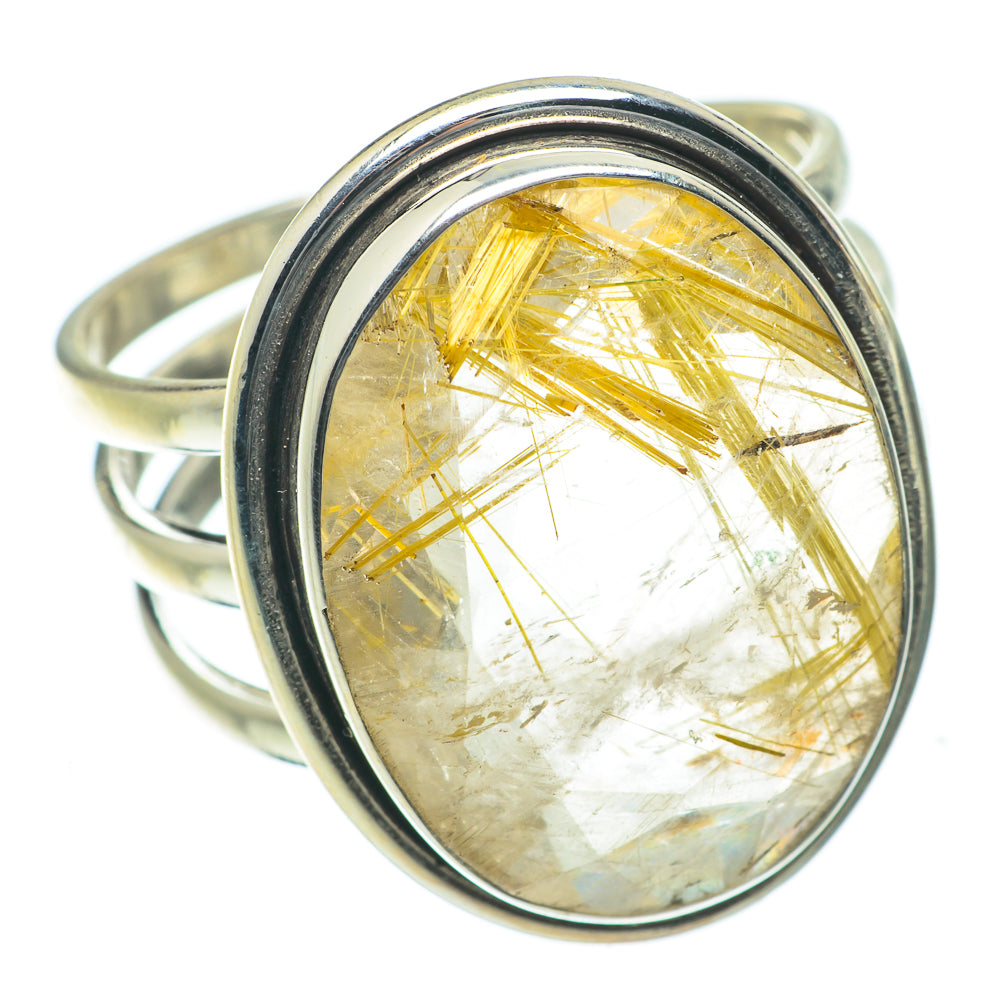 Rutilated Quartz Rings handcrafted by Ana Silver Co - RING63921