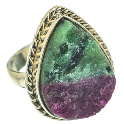 Ruby Zoisite Rings handcrafted by Ana Silver Co - RING63926