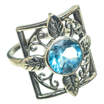 Blue Topaz Rings handcrafted by Ana Silver Co - RING63932
