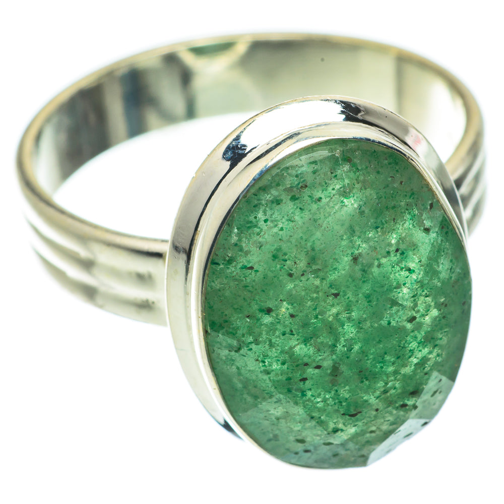 Green Aventurine Rings handcrafted by Ana Silver Co - RING63936