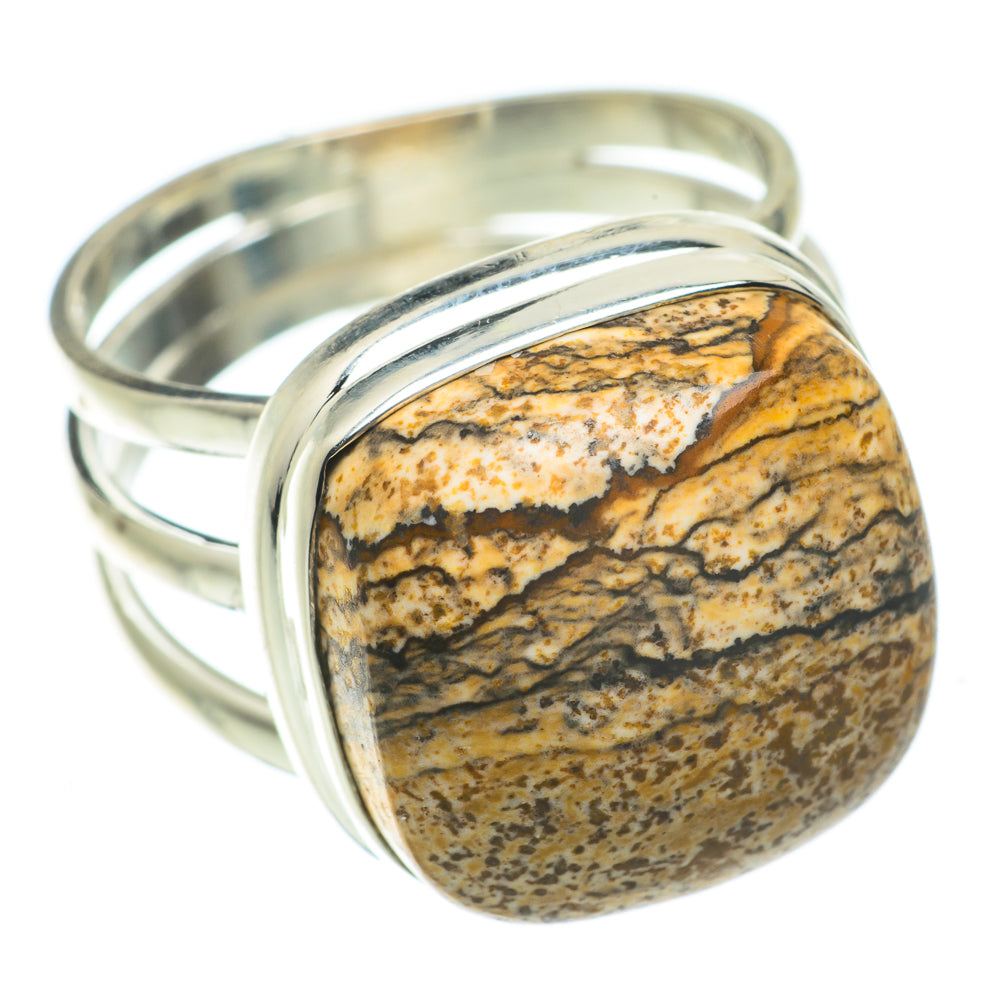 Picture Jasper Rings handcrafted by Ana Silver Co - RING63938