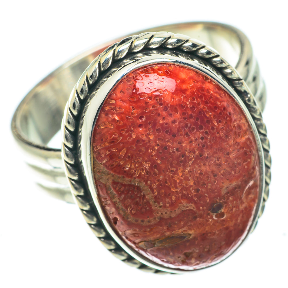 Sponge Coral Rings handcrafted by Ana Silver Co - RING63939