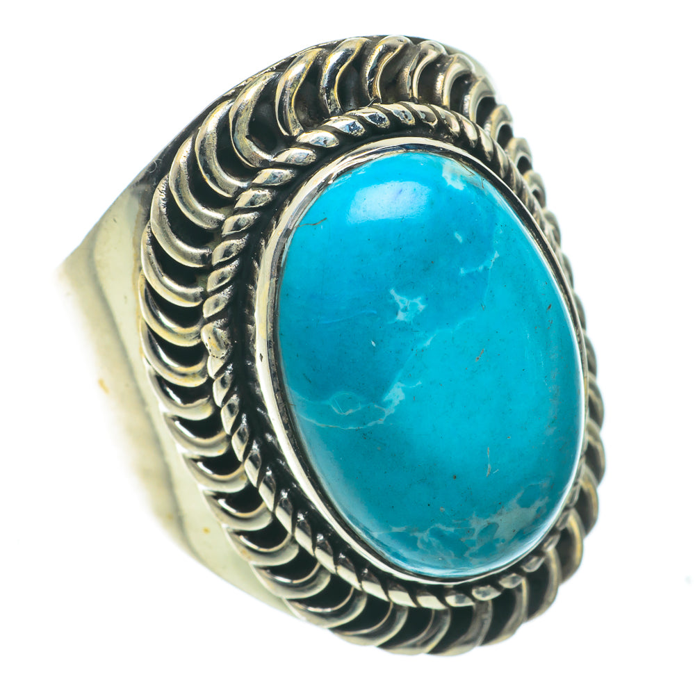Tibetan Turquoise Rings handcrafted by Ana Silver Co - RING63950