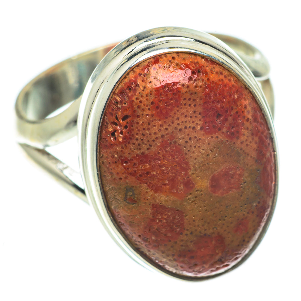 Sponge Coral Rings handcrafted by Ana Silver Co - RING63956
