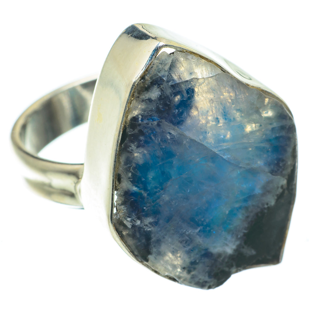 Rainbow Moonstone Rings handcrafted by Ana Silver Co - RING63965