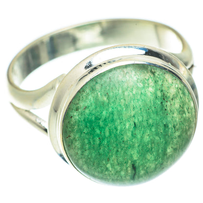 Green Aventurine Rings handcrafted by Ana Silver Co - RING63987