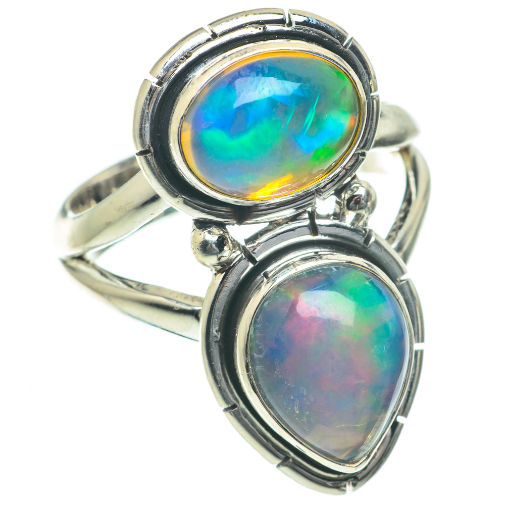 Ethiopian Opal Rings handcrafted by Ana Silver Co - RING63994