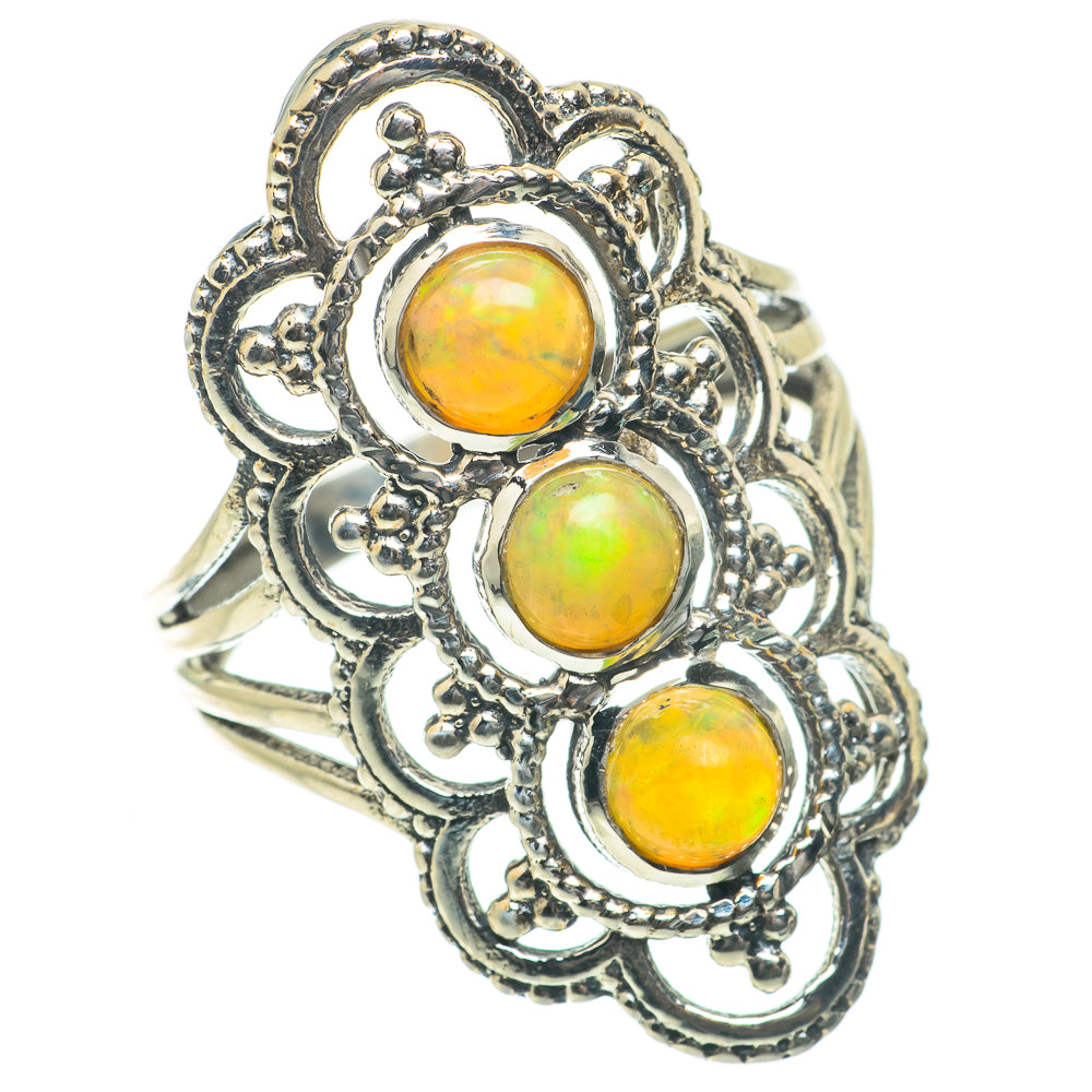 Ethiopian Opal Rings handcrafted by Ana Silver Co - RING63995