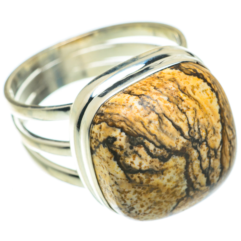 Picture Jasper Rings handcrafted by Ana Silver Co - RING64003
