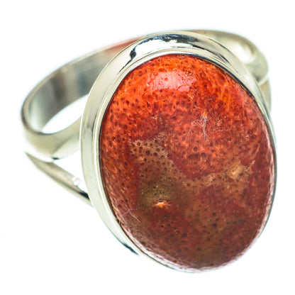 Sponge Coral Rings handcrafted by Ana Silver Co - RING64004 - Photo 2