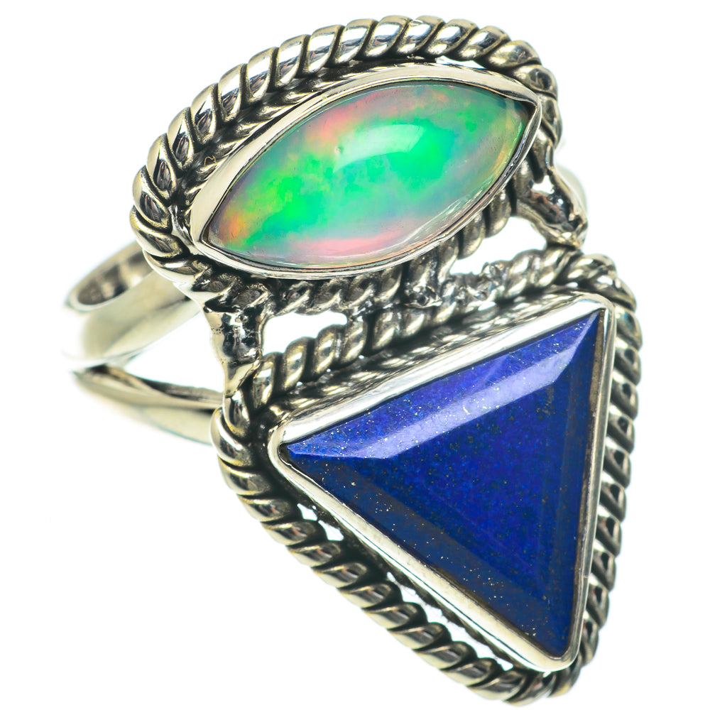 Lapis Lazuli Rings handcrafted by Ana Silver Co - RING64006