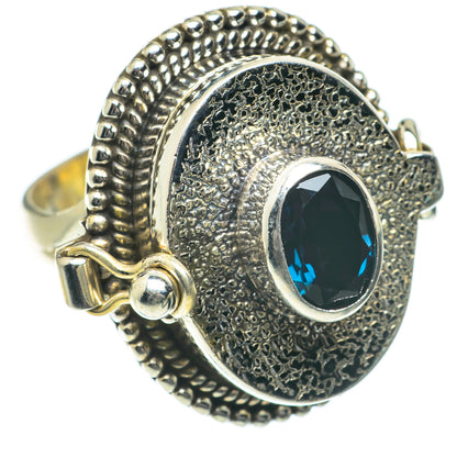 Blue Fluorite Rings handcrafted by Ana Silver Co - RING64010