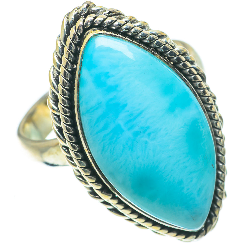 Larimar Rings handcrafted by Ana Silver Co - RING64011