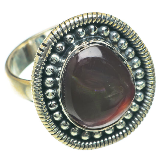 Mexican Fire Agate Rings handcrafted by Ana Silver Co - RING64016