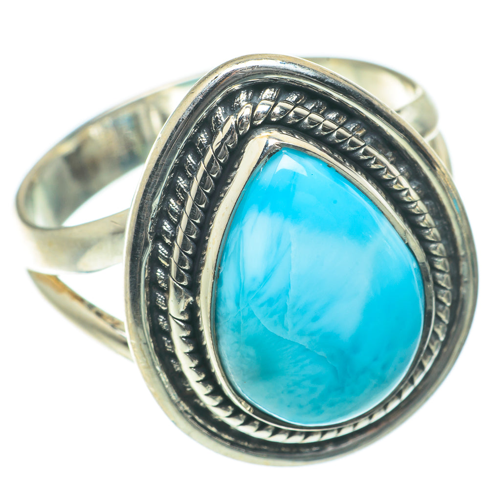 Larimar Rings handcrafted by Ana Silver Co - RING64021