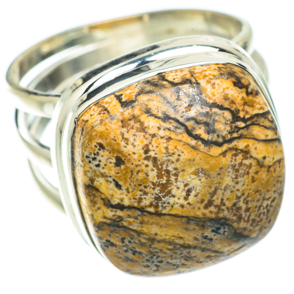 Picture Jasper Rings handcrafted by Ana Silver Co - RING64026