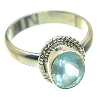Aquamarine Rings handcrafted by Ana Silver Co - RING64036