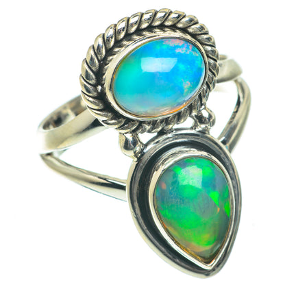 Ethiopian Opal Rings handcrafted by Ana Silver Co - RING64041