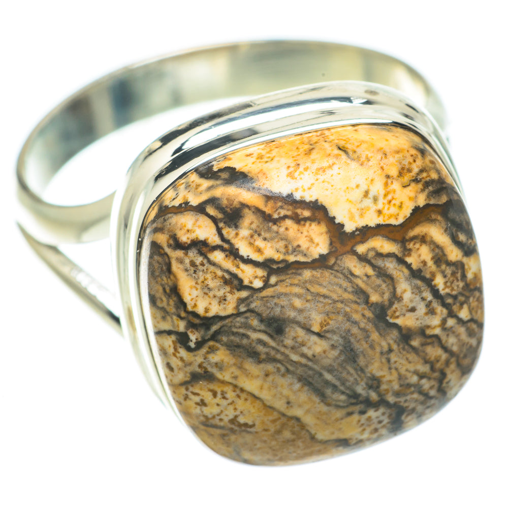Picture Jasper Rings handcrafted by Ana Silver Co - RING64047