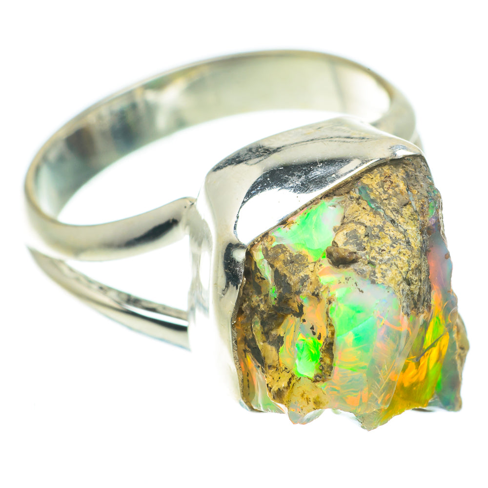 Ethiopian Opal Rings handcrafted by Ana Silver Co - RING64052