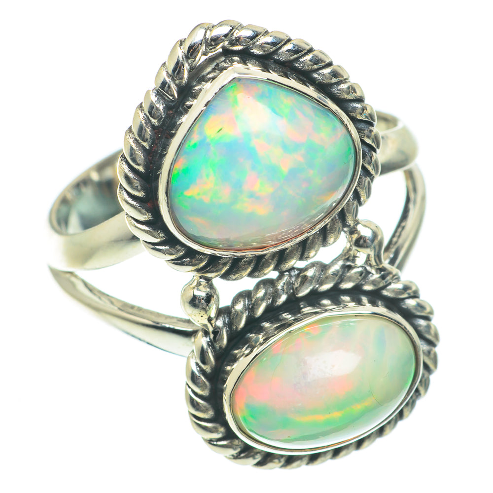 Ethiopian Opal Rings handcrafted by Ana Silver Co - RING64069