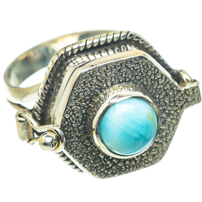 Larimar Rings handcrafted by Ana Silver Co - RING64073