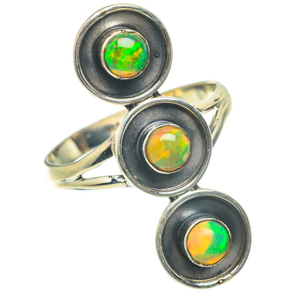 Ethiopian Opal Rings handcrafted by Ana Silver Co - RING64079