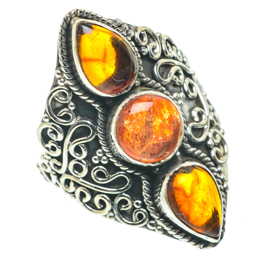 Sunstone Rings handcrafted by Ana Silver Co - RING64091