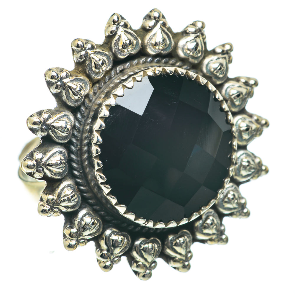 Black Onyx Rings handcrafted by Ana Silver Co - RING64100