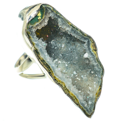 Coconut Geode Slice Rings handcrafted by Ana Silver Co - RING64103