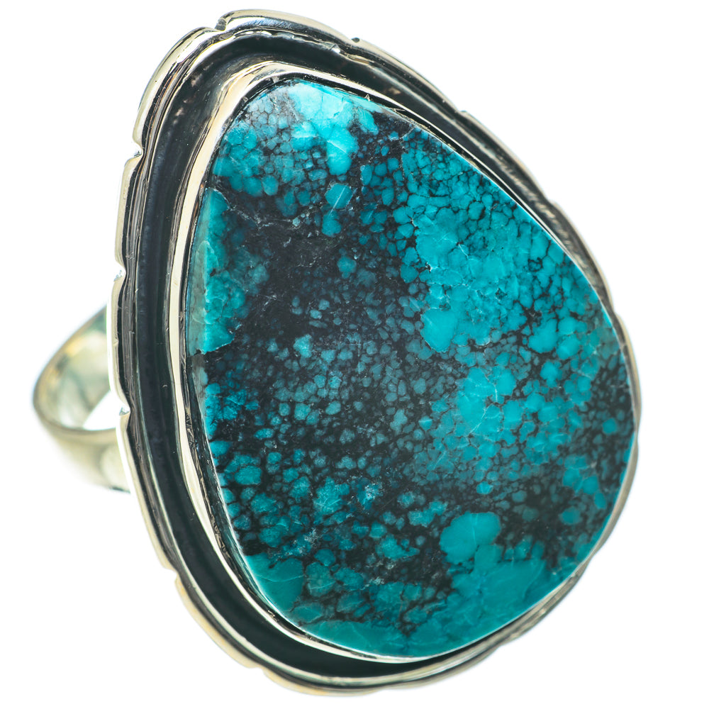 Tibetan Turquoise Rings handcrafted by Ana Silver Co - RING64107
