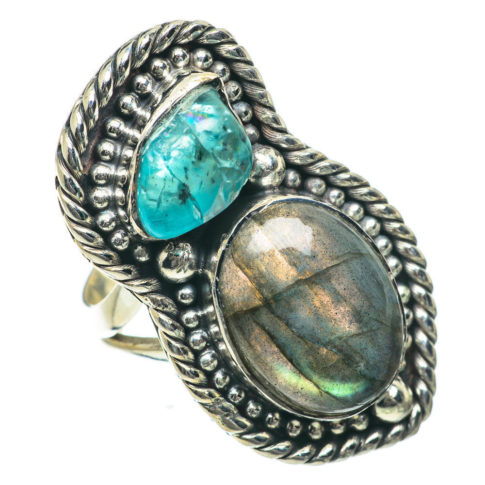Labradorite Rings handcrafted by Ana Silver Co - RING64109