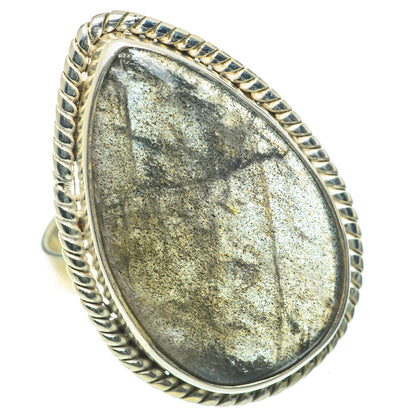 Labradorite Rings handcrafted by Ana Silver Co - RING64116