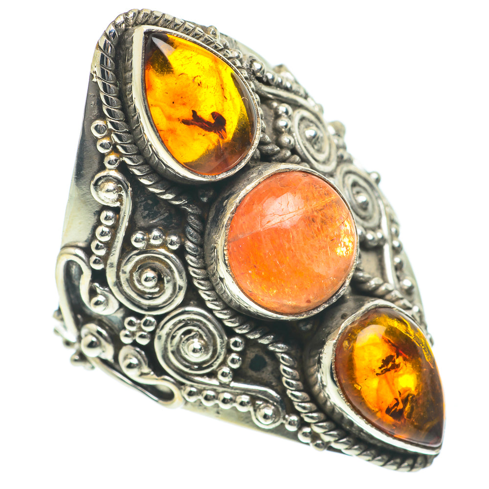 Sunstone Rings handcrafted by Ana Silver Co - RING64121