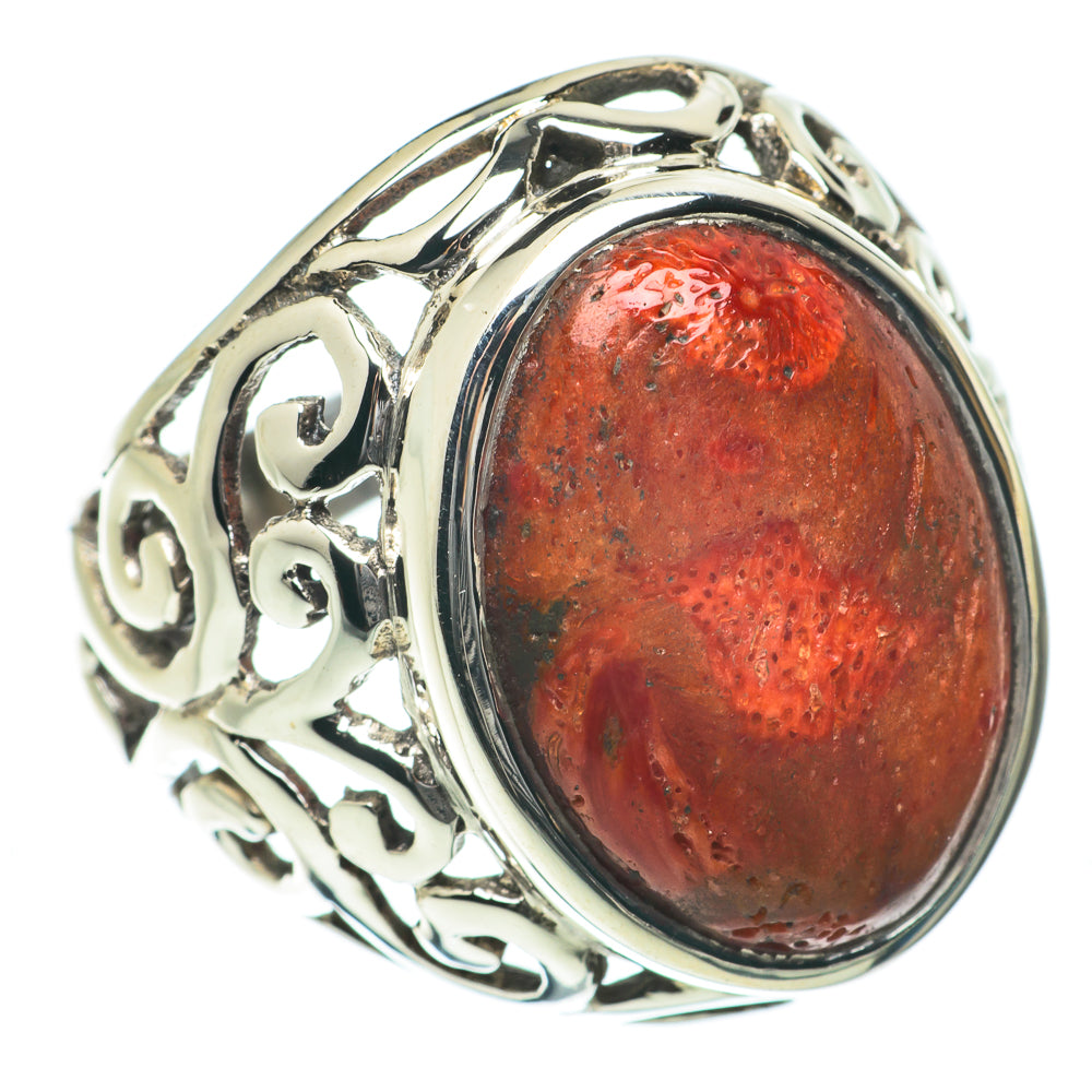 Sponge Coral Rings handcrafted by Ana Silver Co - RING64122