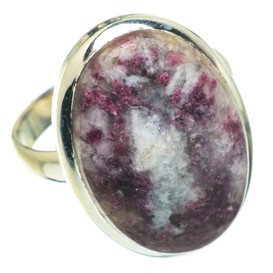 Russian Eudialyte Rings handcrafted by Ana Silver Co - RING64125