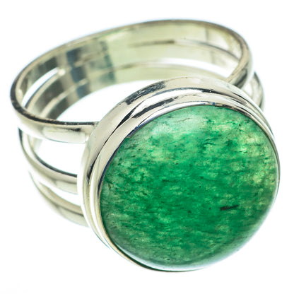 Green Aventurine Rings handcrafted by Ana Silver Co - RING64135