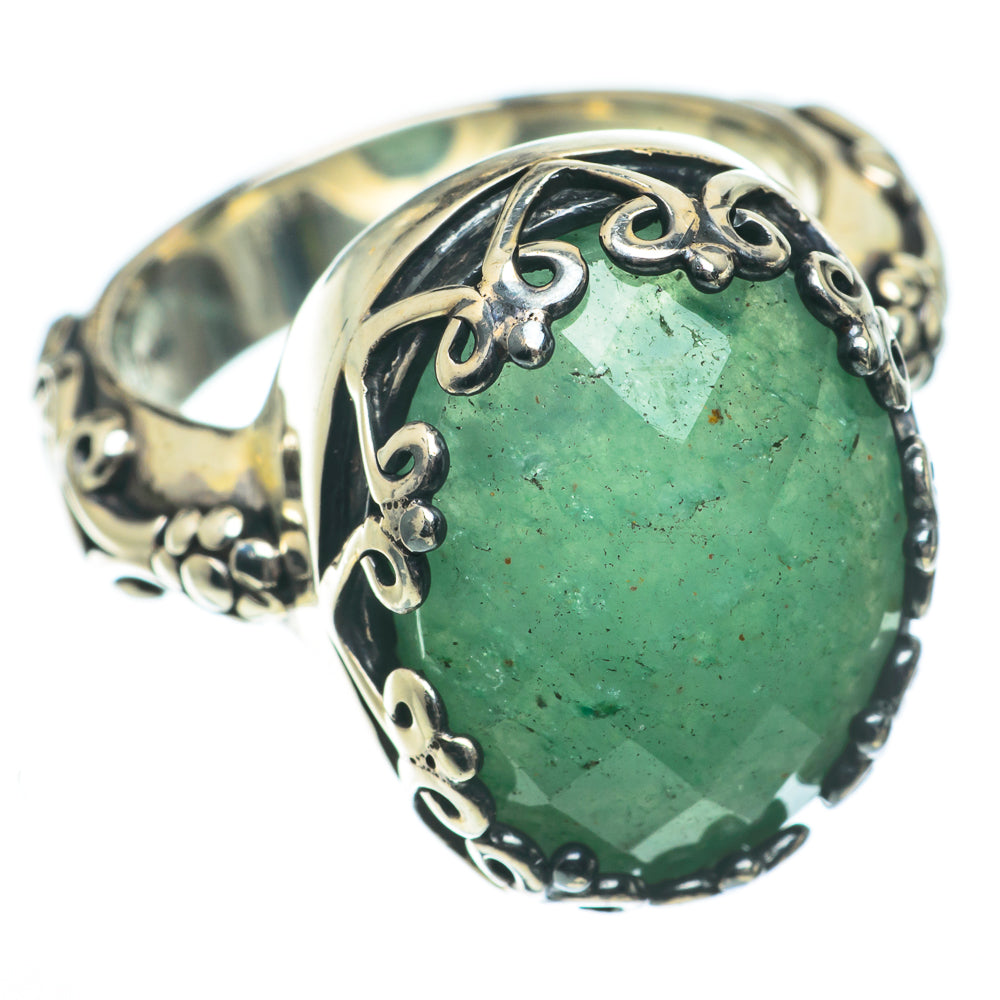 Green Aventurine Rings handcrafted by Ana Silver Co - RING64136