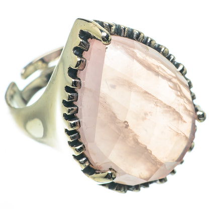 Rose Quartz Rings handcrafted by Ana Silver Co - RING64141