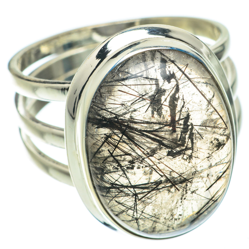 Tourmalinated Quartz Rings handcrafted by Ana Silver Co - RING64149