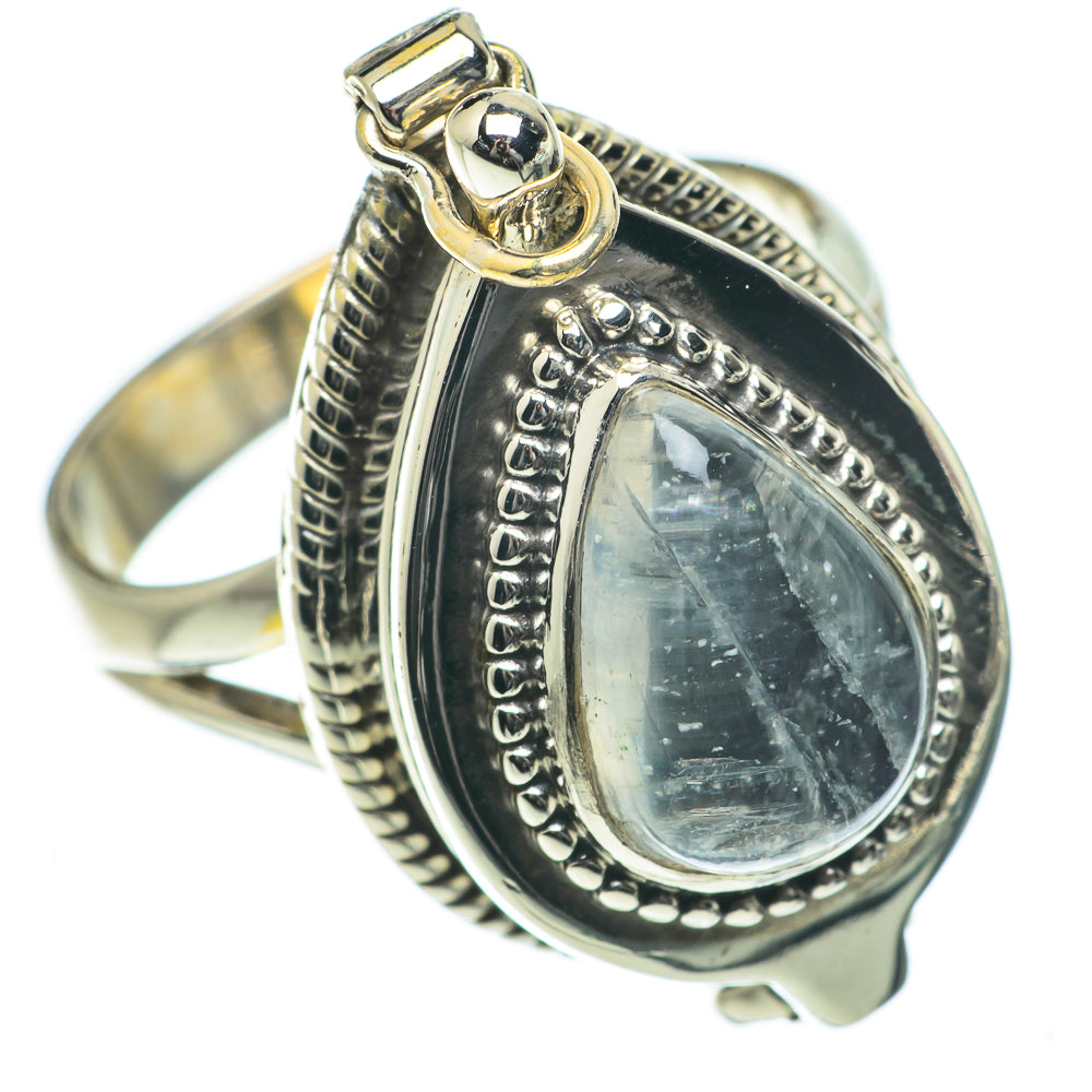 Rainbow Moonstone Rings handcrafted by Ana Silver Co - RING64152