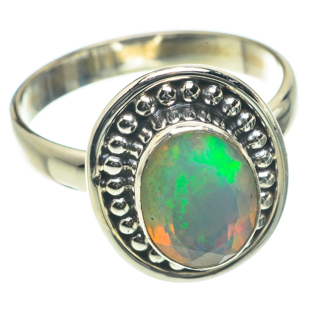 Ethiopian Opal Rings handcrafted by Ana Silver Co - RING64182
