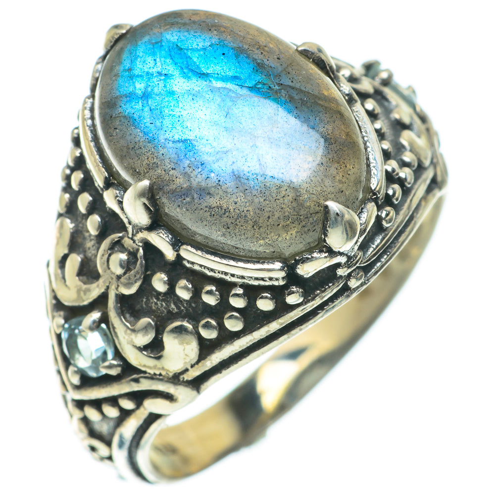 Labradorite Rings handcrafted by Ana Silver Co - RING64187