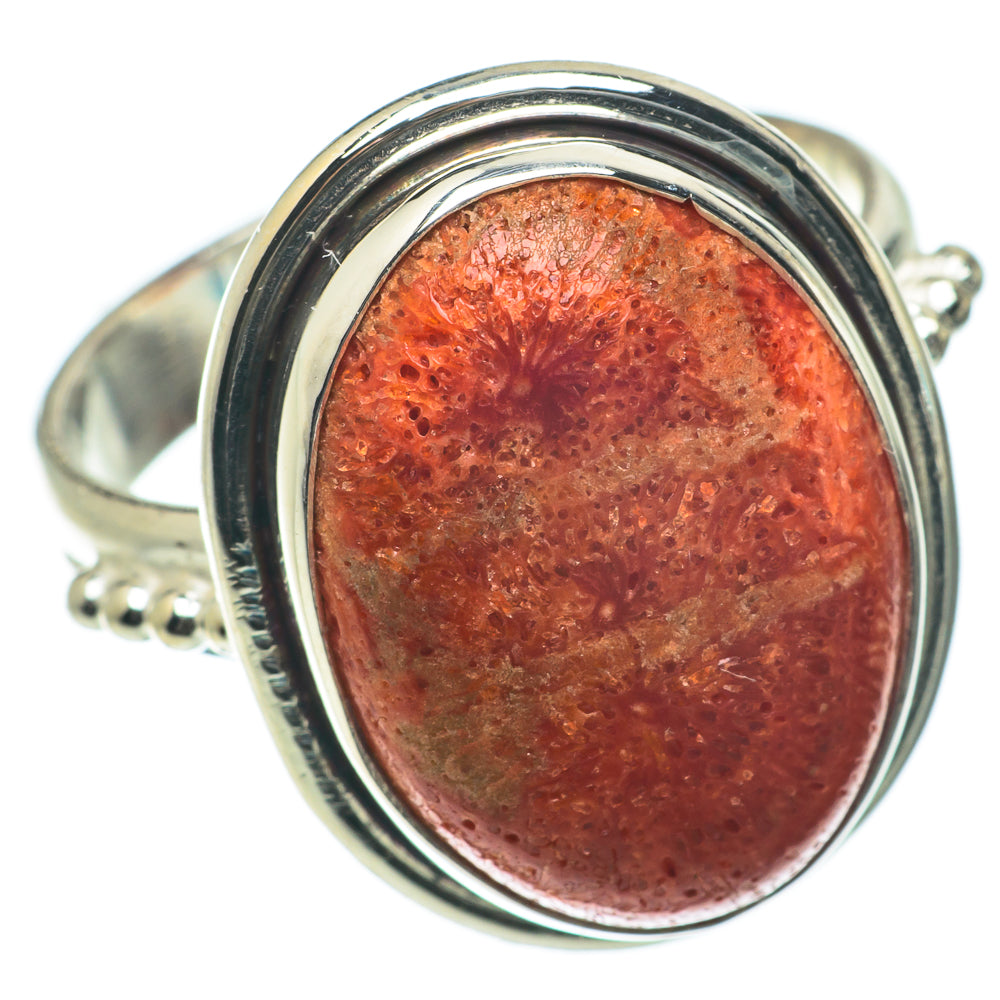 Sponge Coral Rings handcrafted by Ana Silver Co - RING64193