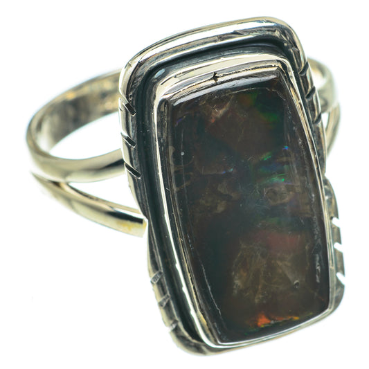 Ammolite Rings handcrafted by Ana Silver Co - RING64204