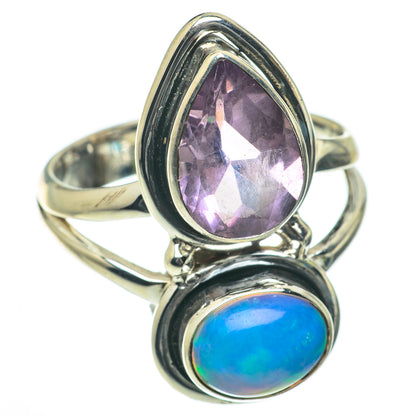 Ethiopian Opal Rings handcrafted by Ana Silver Co - RING64206